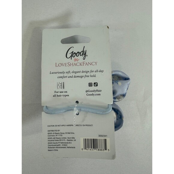 LoveShackFancy X Goody Blue Large Satin Flower Elastic 1pc - Picture 3 of 3